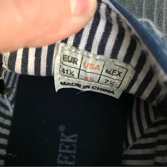 Dream Seek Nautical Blue Slip-On Canvas Mens Shoes Sneakers 8.5 Comfort Travel - Picture 7 of 10